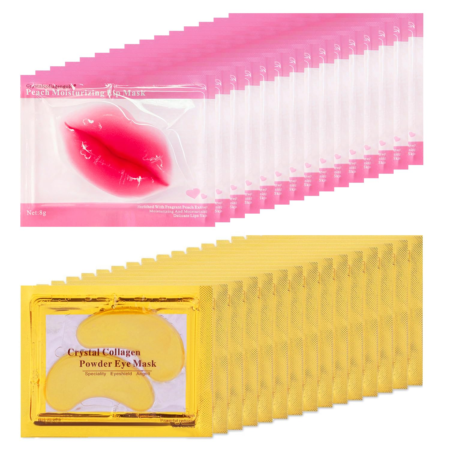 30 Lip & Eye Collagen Masks