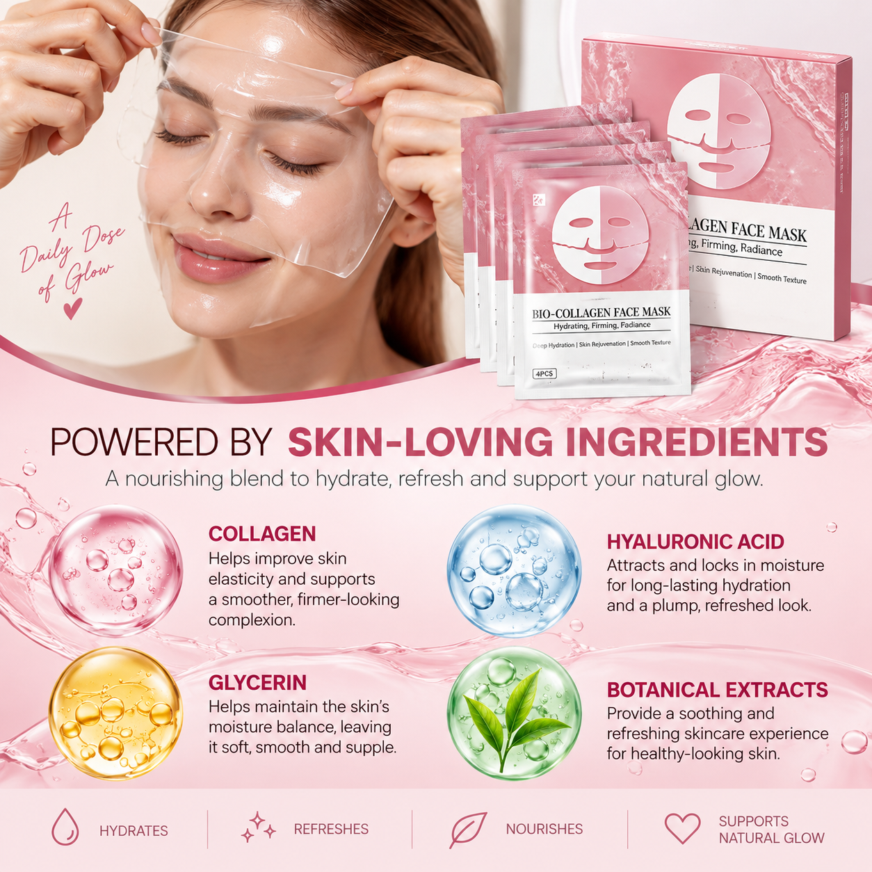 GlowCollagen skin-loving ingredients overview